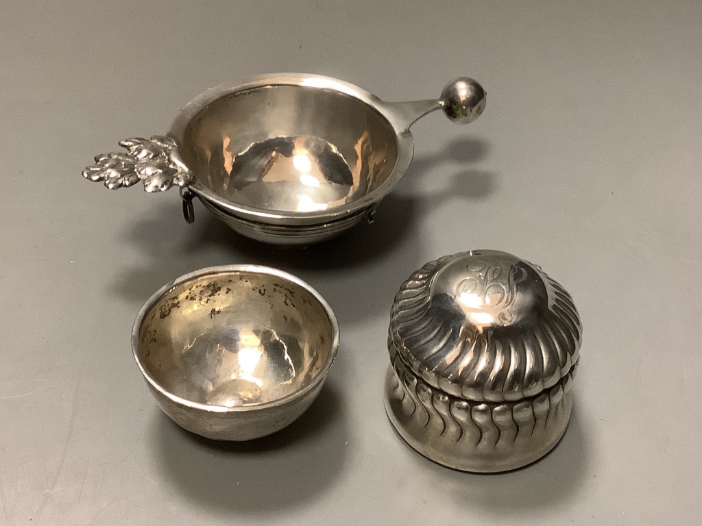 Miscellaneous small silver and other items, approx 13oz